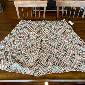 Sonoma Size 4X Midi to Maxi Skirt, Flared Bottom, Elastic Waist, and Poc…